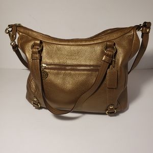 Coach Golden brown bag .